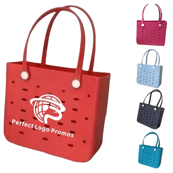 Silicone Washable Beach Tote Bag - Silicone Washable Beach Tote Bag - Image 0 of 3