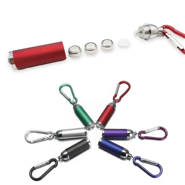 Mini Portable LED Flashlight With Keychain - Mini Portable LED Flashlight With Keychain - Image 1 of 3