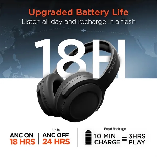 HyperGear Stealth2 ANC Wireless Noise Cancelling Over-the-Ea - HyperGear Stealth2 ANC Wireless Noise Cancelling Over-the-Ea - Image 5 of 7