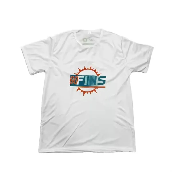 Crew Neck 3.83 oz. Polyester T-shirt - Crew Neck 3.83 oz. Polyester T-shirt - Image 0 of 1
