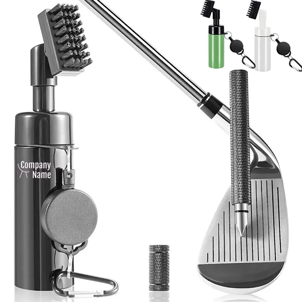 Golf Club Cleaner Brush with Sharpener Tool - Golf Club Cleaner Brush with Sharpener Tool - Image 0 of 4