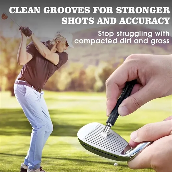 Golf Club Cleaner Brush with Sharpener Tool - Golf Club Cleaner Brush with Sharpener Tool - Image 2 of 4