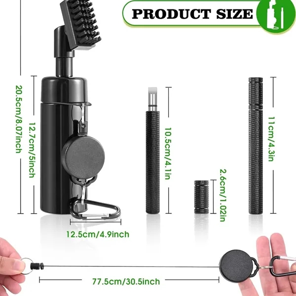 Golf Club Cleaner Brush with Sharpener Tool - Golf Club Cleaner Brush with Sharpener Tool - Image 3 of 4