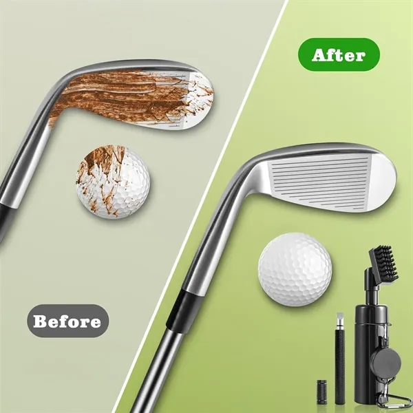Golf Club Cleaner Brush with Sharpener Tool - Golf Club Cleaner Brush with Sharpener Tool - Image 4 of 4