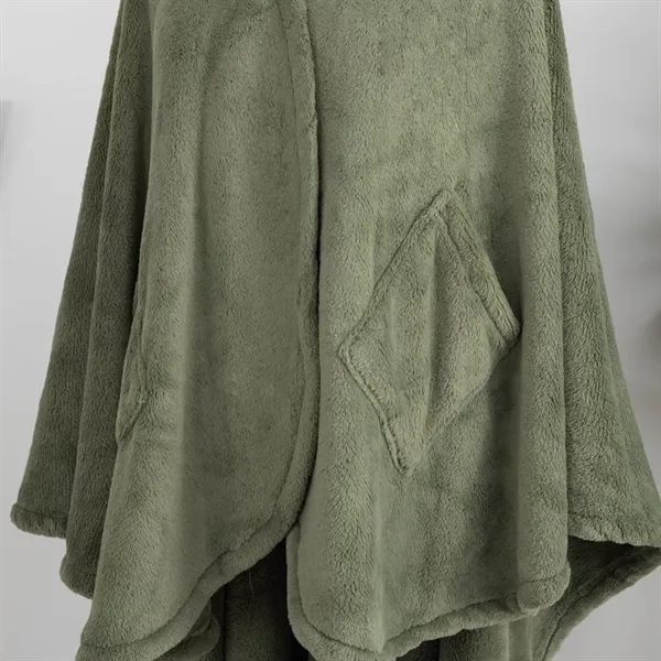 Berkshire PrimaLush Cape Wrap With Pockets- Dark Sage - Berkshire PrimaLush Cape Wrap With Pockets- Dark Sage - Image 1 of 3
