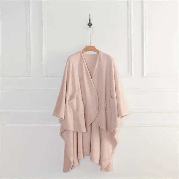 Berkshire PrimaLush Cape Wrap With Pockets- Just Peachy - Berkshire PrimaLush Cape Wrap With Pockets- Just Peachy - Image 1 of 5