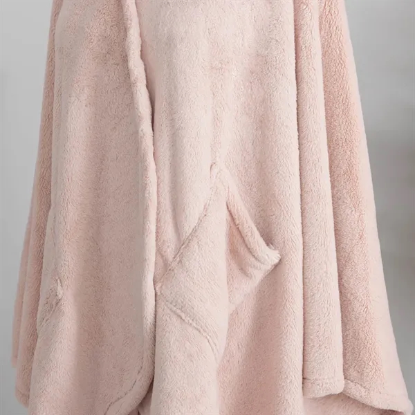 Berkshire PrimaLush Cape Wrap With Pockets- Just Peachy - Berkshire PrimaLush Cape Wrap With Pockets- Just Peachy - Image 2 of 5