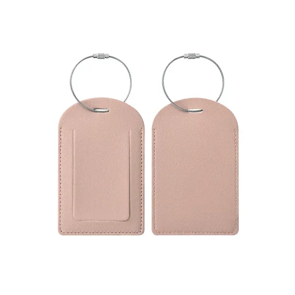 Vegan Leather Luggage Tags With Logo - Vegan Leather Luggage Tags With Logo - Image 3 of 25