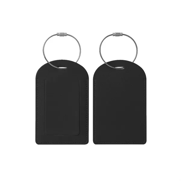 Vegan Leather Luggage Tags With Logo - Vegan Leather Luggage Tags With Logo - Image 4 of 25