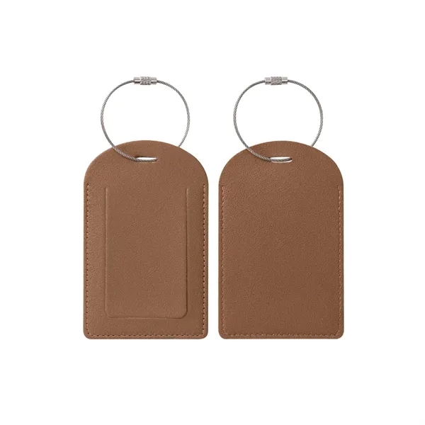 Vegan Leather Luggage Tags With Logo - Vegan Leather Luggage Tags With Logo - Image 6 of 26