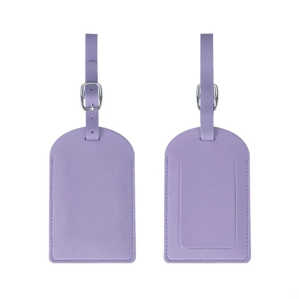 Vegan Leather Luggage Tags With Logo - Vegan Leather Luggage Tags With Logo - Image 10 of 25