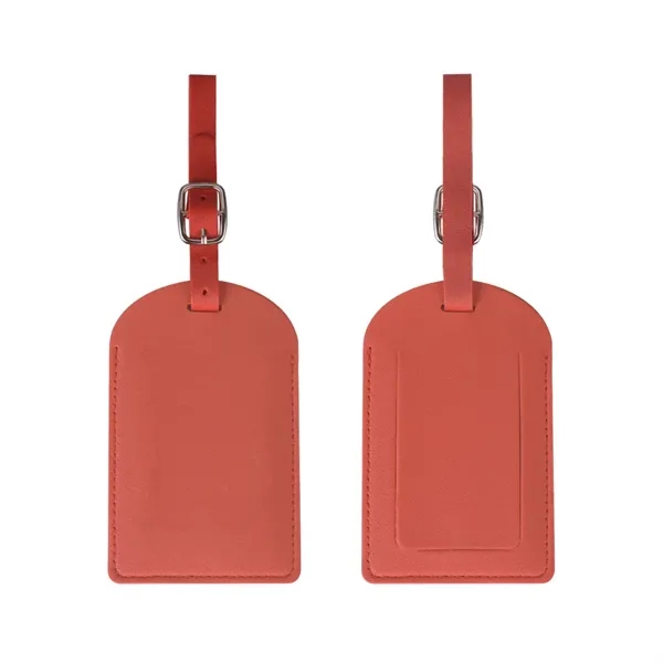 Vegan Leather Luggage Tags With Logo - Vegan Leather Luggage Tags With Logo - Image 11 of 26