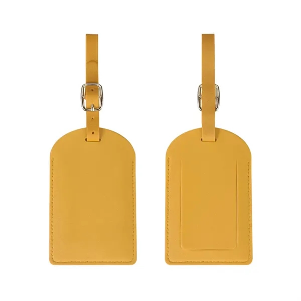 Vegan Leather Luggage Tags With Logo - Vegan Leather Luggage Tags With Logo - Image 13 of 25