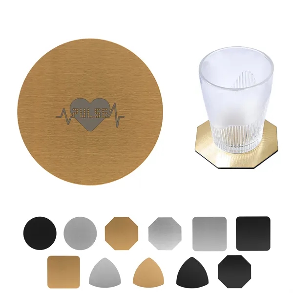 Smooth Super Thin Stainless Steel Coasters - Smooth Super Thin Stainless Steel Coasters - Image 0 of 14