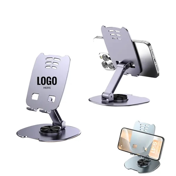 360 Rotating Metal  Holder for Desk Phone Stand - 360 Rotating Metal  Holder for Desk Phone Stand - Image 0 of 3