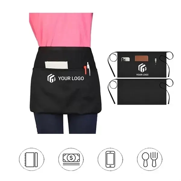 Black waterproof stain-proof restaurant kitchen work apron - Black waterproof stain-proof restaurant kitchen work apron - Image 0 of 3