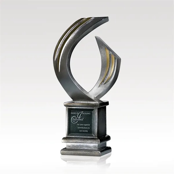 Vector Abstract Sculpture Award - Cast Resin, Black Base - Vector Abstract Sculpture Award - Cast Resin, Black Base - Image 0 of 0