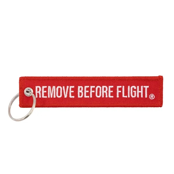 Embroidered Flight Keytag Keychain - Embroidered Flight Keytag Keychain - Image 10 of 10