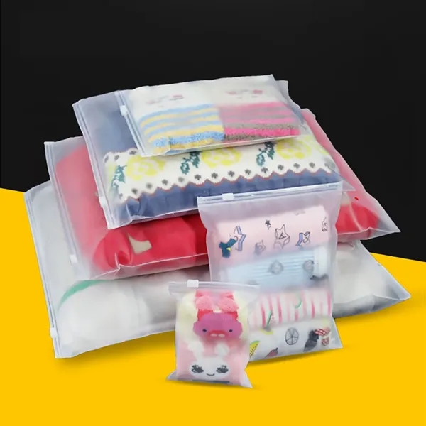 Frosted Zipper Plastic Bags - Frosted Zipper Plastic Bags - Image 2 of 3