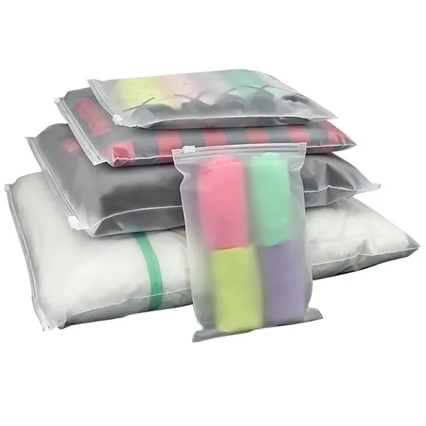 Frosted Zipper Plastic Bags - Frosted Zipper Plastic Bags - Image 3 of 3