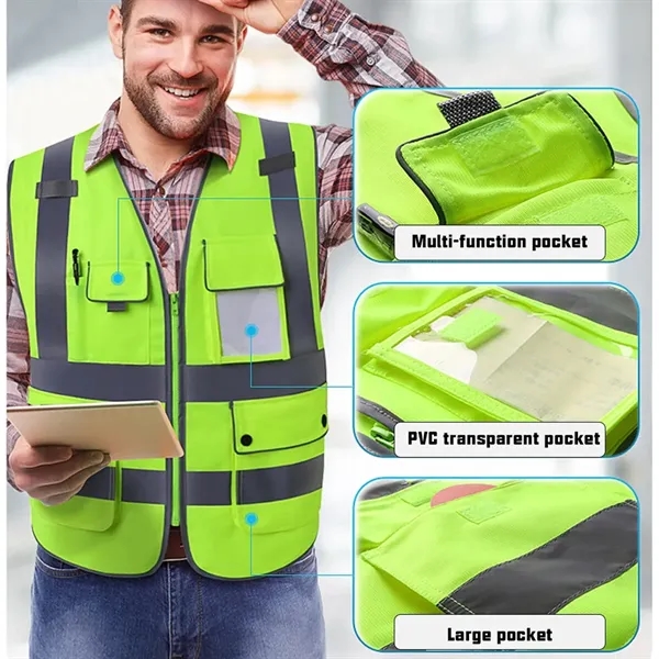 Reflective Safety Vest - Reflective Safety Vest - Image 2 of 5