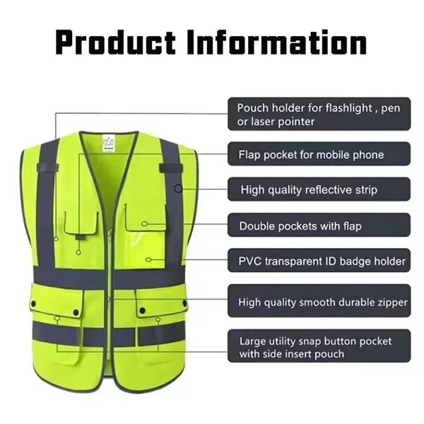 Reflective Safety Vest - Reflective Safety Vest - Image 4 of 5