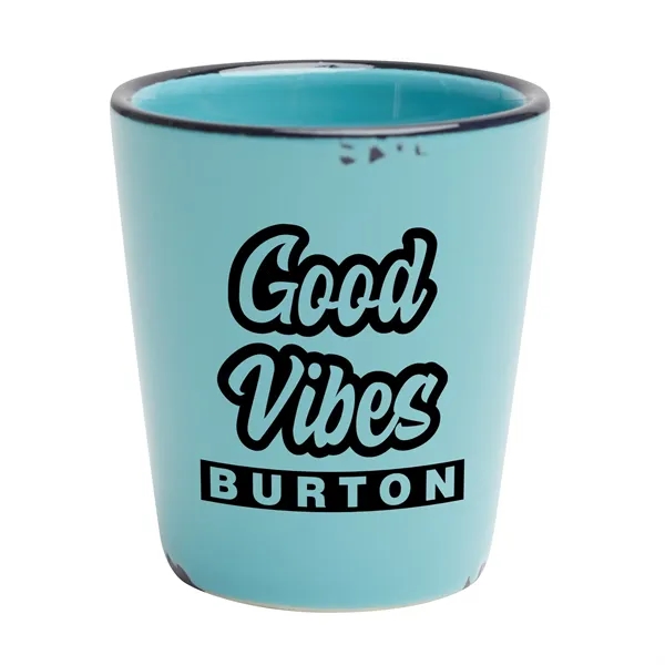 Custom Distressed Camp Stone Shot Glass