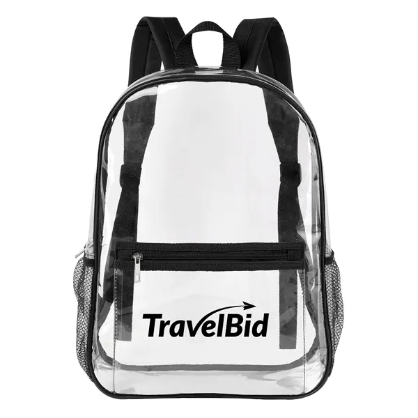 Heavy Duty Security Clear PVC School Backpack ( Ocean ) - Heavy Duty Security Clear PVC School Backpack ( Ocean ) - Image 3 of 8