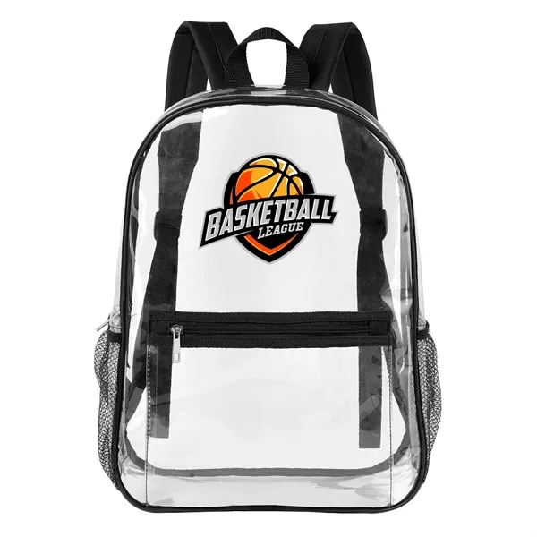 Heavy Duty Security Clear PVC School Backpack ( Ocean ) - Heavy Duty Security Clear PVC School Backpack ( Ocean ) - Image 4 of 8