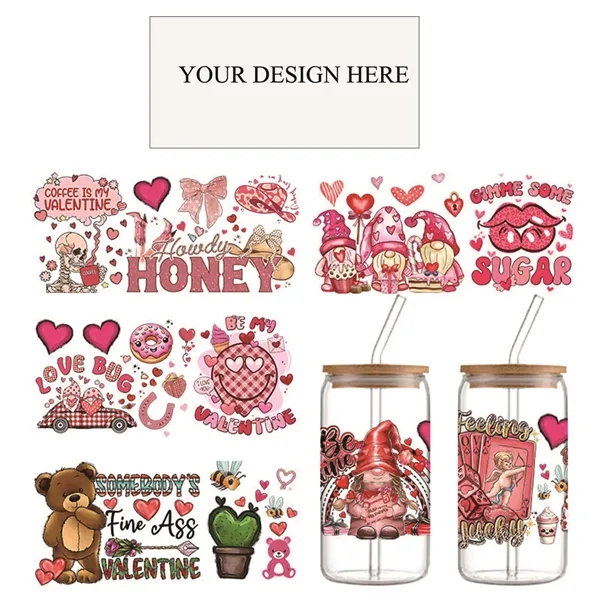 16oz UV DTF Cup Wraps Decal Sticker - 16oz UV DTF Cup Wraps Decal Sticker - Image 0 of 4