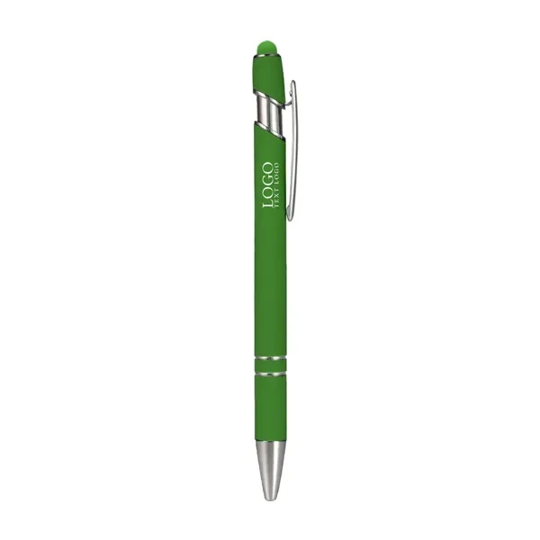 Plastic Ballpoint Click Pen with Metallic Accent - Plastic Ballpoint Click Pen with Metallic Accent - Image 3 of 6