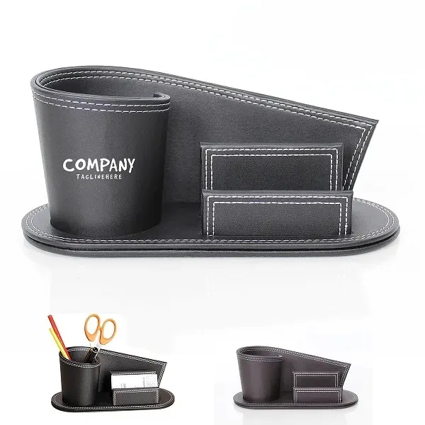 Desktop Stationery Caddy Business Card Holder Stand - Desktop Stationery Caddy Business Card Holder Stand - Image 0 of 6
