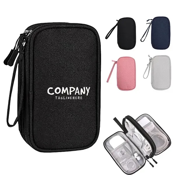 Travel Cable Organizer Pouch Carrying Kit Electronics - Travel Cable Organizer Pouch Carrying Kit Electronics - Image 0 of 4