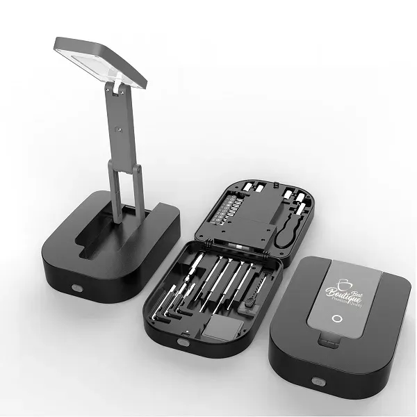 Compact Tool Kit with Foldable LED Work Lamp - Compact Tool Kit with Foldable LED Work Lamp - Image 0 of 4