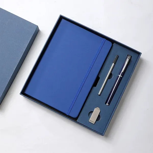 Notebook Gift Set w/ Pen USB Drive Business Office Journal - Notebook Gift Set w/ Pen USB Drive Business Office Journal - Image 2 of 5