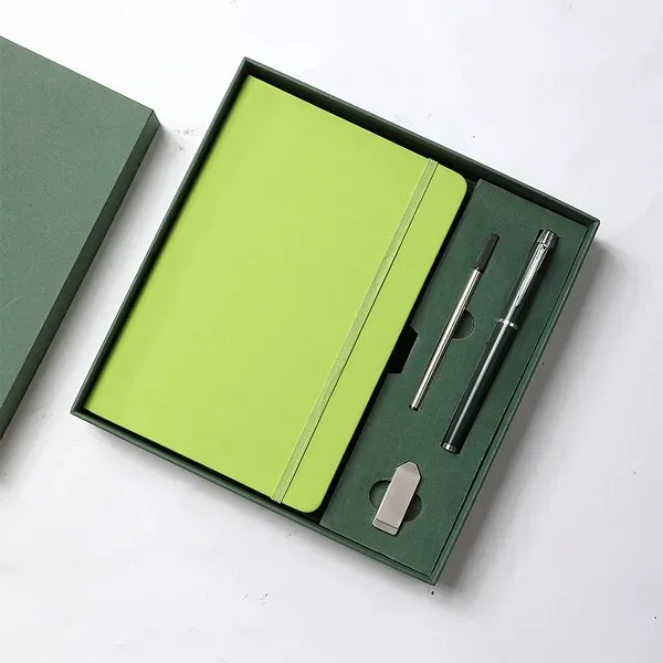 Notebook Gift Set w/ Pen USB Drive Business Office Journal - Notebook Gift Set w/ Pen USB Drive Business Office Journal - Image 3 of 5