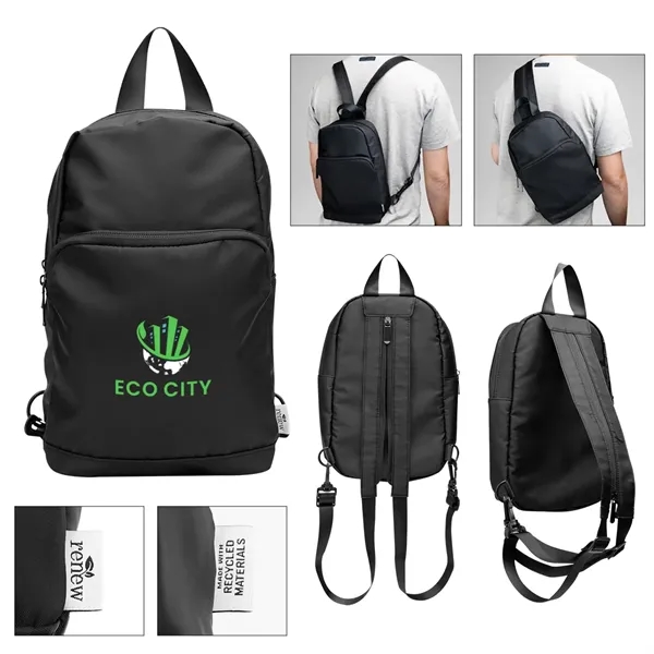 Caleb rPET Convertible Backpack and Sling Bag - Caleb rPET Convertible Backpack and Sling Bag - Image 0 of 1