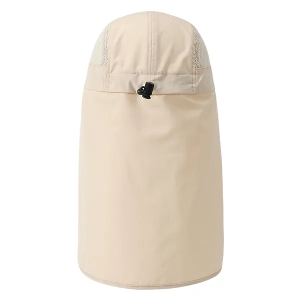 UPF 50+ Portable Outdoor Fishing Hat with Neck Flap - UPF 50+ Portable Outdoor Fishing Hat with Neck Flap - Image 3 of 4