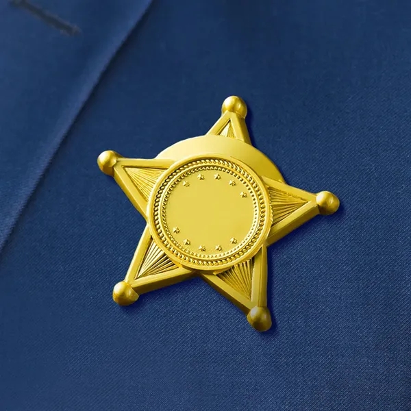 Custom Personalized Full Color Round Star Name Badges