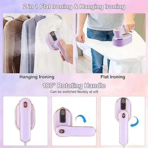 Folding handheld portable garment steamer iron - Folding handheld portable garment steamer iron - Image 5 of 12