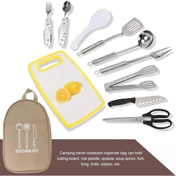 Cooking Utensils Organizer Travel Bag - Cooking Utensils Organizer Travel Bag - Image 1 of 4