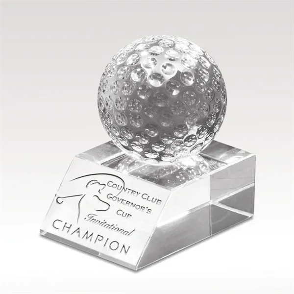 Golf Ball Crystal Award - Match Play