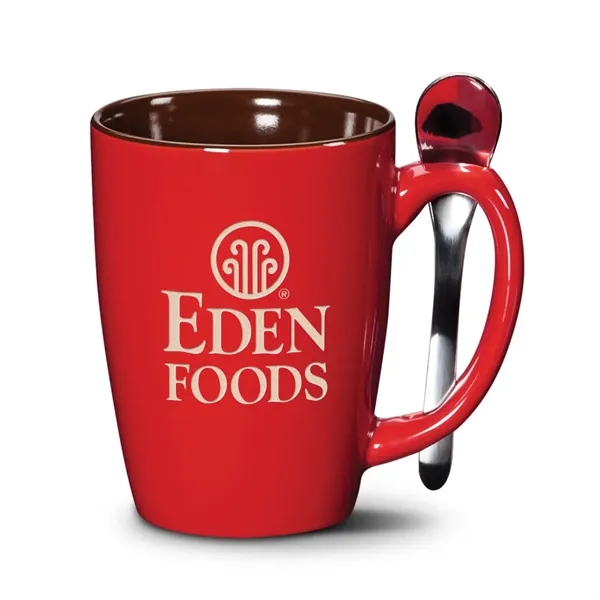 Roberta Mug & Spoon - Deep Etch