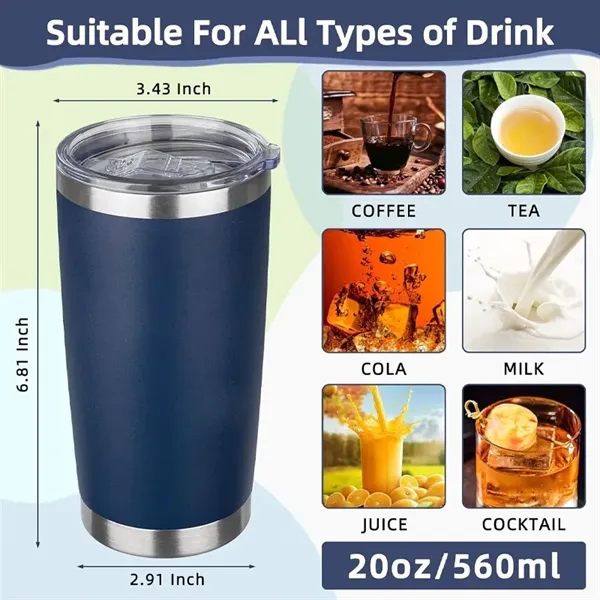 20oz Vacuum Insulated Double Wall Travel Coffee Mug - 20oz Vacuum Insulated Double Wall Travel Coffee Mug - Image 1 of 4
