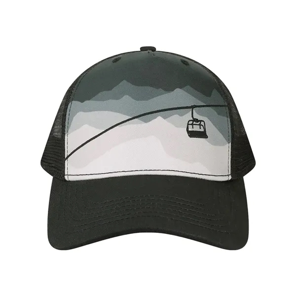Custom LOCALE Printed Five-Panel Trucker Cap