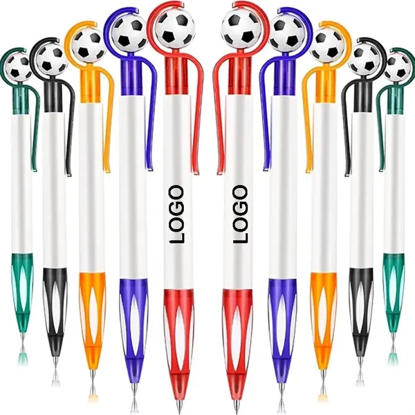 Soccer Black Spinner Globle Ballpoint Pen - Soccer Black Spinner Globle Ballpoint Pen - Image 0 of 2