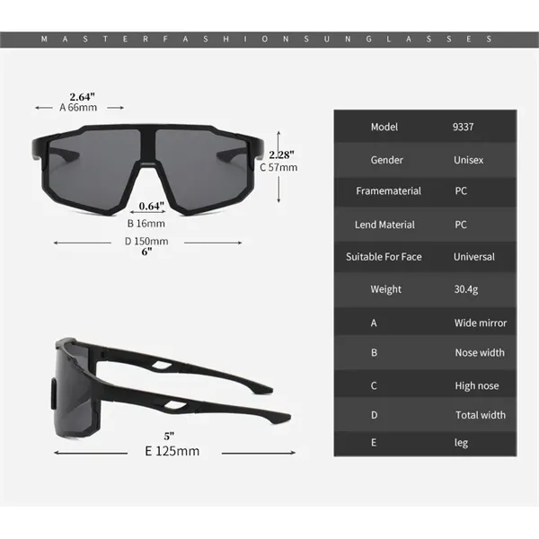 Polarized Sport Sunglasses - Polarized Sport Sunglasses - Image 5 of 5