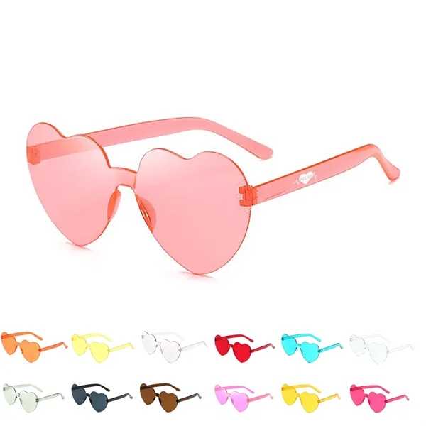 Candy Color Heart Shaped Eyeglasses - Candy Color Heart Shaped Eyeglasses - Image 0 of 19