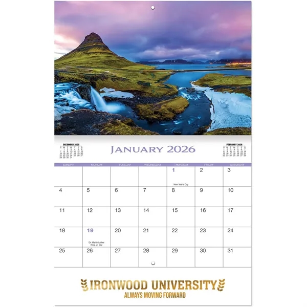 Luxe Amazing Nature Stapled Wall Calendar - Luxe Amazing Nature Stapled Wall Calendar - Image 2 of 4