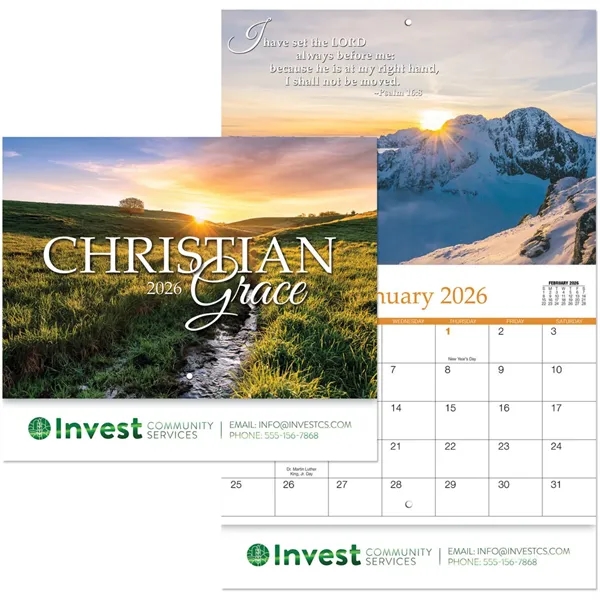 Christian Grace Spiral Wall Calendar - Christian Grace Spiral Wall Calendar - Image 0 of 4